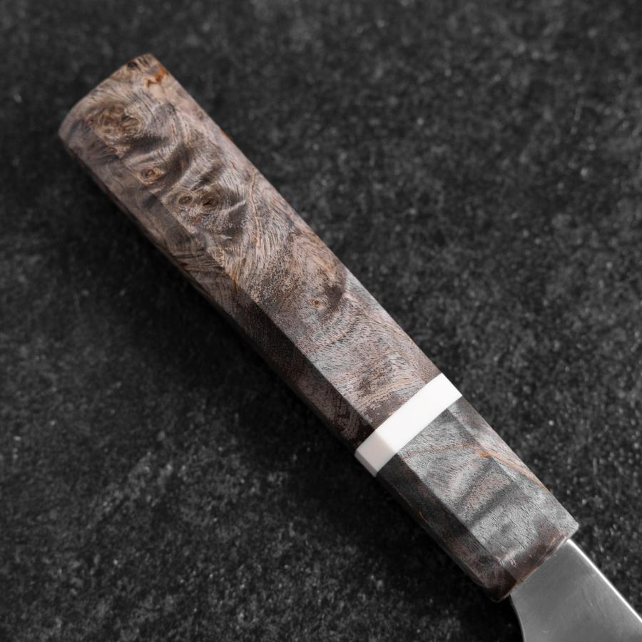 Bunka Blue Super Polished Maple Handle 180mm-[Musashi]-[Japanese-Kitchen-Knives]