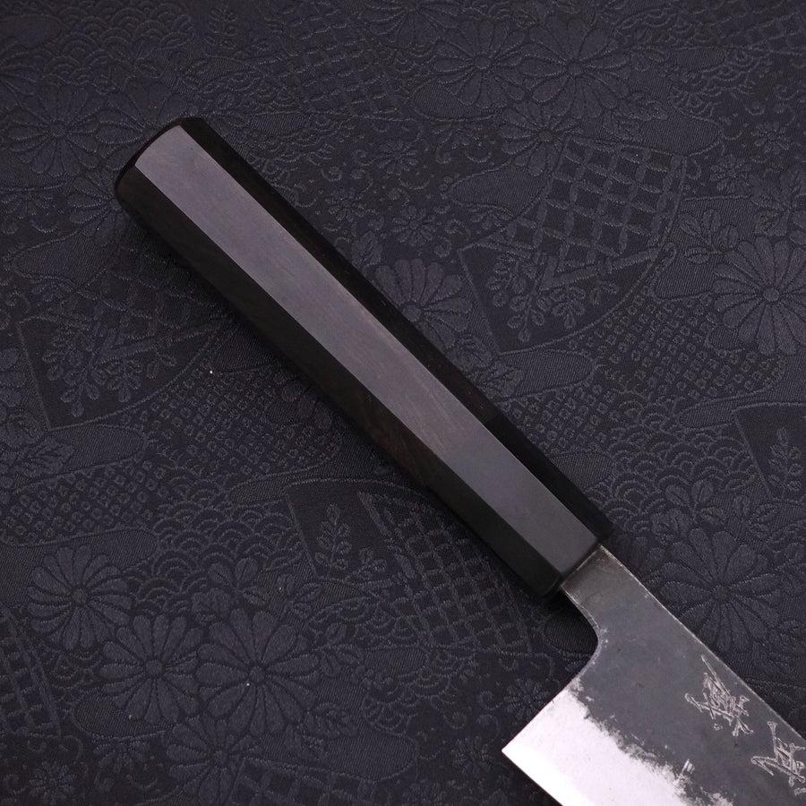 Bunka Blue steel #1 Kurouchi Buffalo Ebony Handle 165mm-Blue steel #1-Kurouchi-Japanese Handle-[Musashi]-[Japanese-Kitchen-Knives]