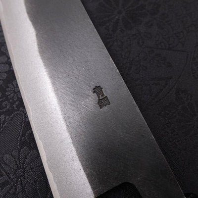 Bunka Blue steel #2 Kurouchi Buffalo Ebony Handle 170mm-Blue steel #2-Kurouchi-Japanese Handle-[Musashi]-[Japanese-Kitchen-Knives]