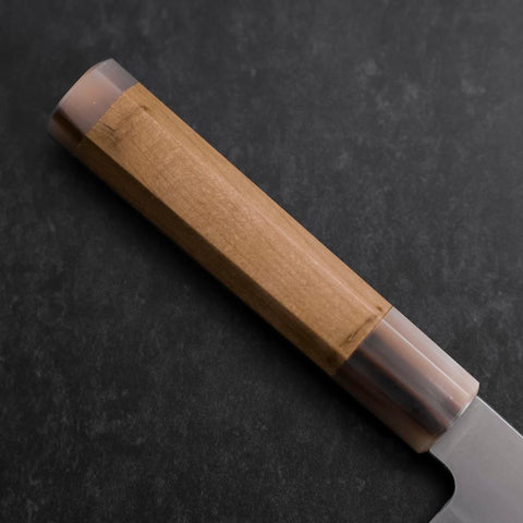 Bunka HAP-40 Polished Double Buffalo Capped Magnolia Handle 165mm (6.5”)-[Musashi]-[Japanese-Kitchen-Knives]