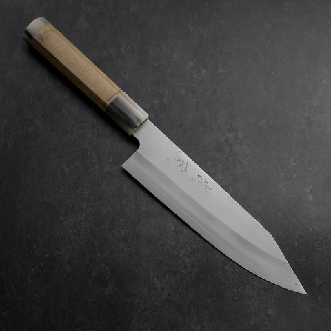 Bunka HAP-40 Polished Double Buffalo Capped Magnolia Handle 165mm (6.5”)-[Musashi]-[Japanese-Kitchen-Knives]