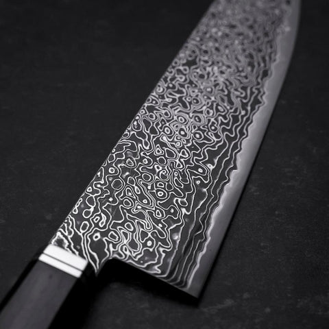 Bunka SG-2 Black Damascus Western Ebony Handle 180mm-[Musashi]-[Japanese-Kitchen-Knives]