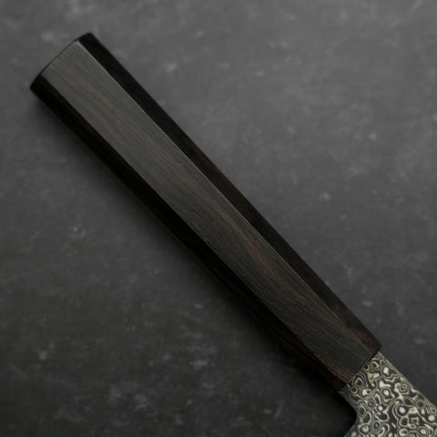 Bunka SG-2 Black Nickel Damascus Ebony Handle 180mm (7”)-[Musashi]-[Japanese-Kitchen-Knives]