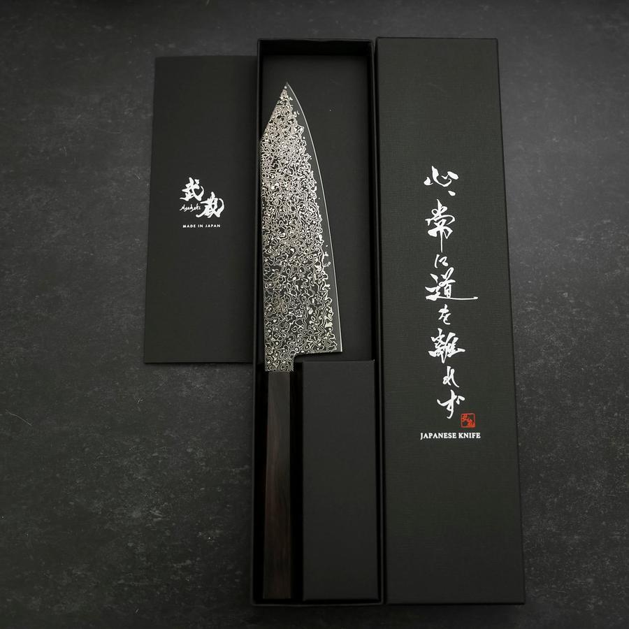 文化 SG-2 ブラックニッケルダマスカス 黒檀柄 180mm – MUSASHI