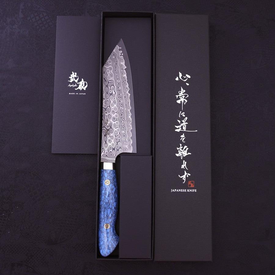 文化 SG-2 ダマスカス ターコイズブルー ハンドル 170mm – MUSASHI