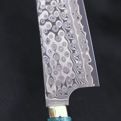 Bunka SG-2 Damascus Turquoise Green Handle 170mm (6.7”)-[Musashi]-[Japanese-Kitchen-Knives]