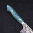 Bunka SG-2 Damascus Turquoise Green Handle 170mm (6.7”)-[Musashi]-[Japanese-Kitchen-Knives]