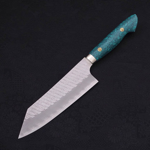 Bunka SG-2 Tsuchime Turquoise Green Handle 170mm (6.7”)-[Musashi]-[Japanese-Kitchen-Knives]