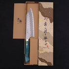 Bunka SG-2 Tsuchime Turquoise Green Handle 170mm (6.7”)-[Musashi]-[Japanese-Kitchen-Knives]