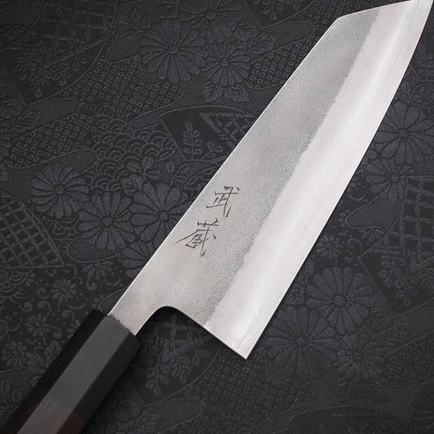 Bunka SKD11 Nashiji Buffalo Ebony Handle 165mm (6.5”)-[Musashi]-[Japanese-Kitchen-Knives]