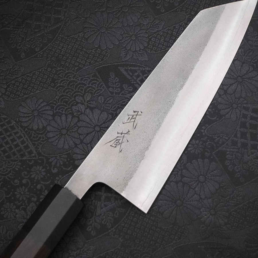 Bunka SKD11 Nashiji Buffalo Ebony Handle 165mm (6.5”)-[Musashi]-[Japanese-Kitchen-Knives]