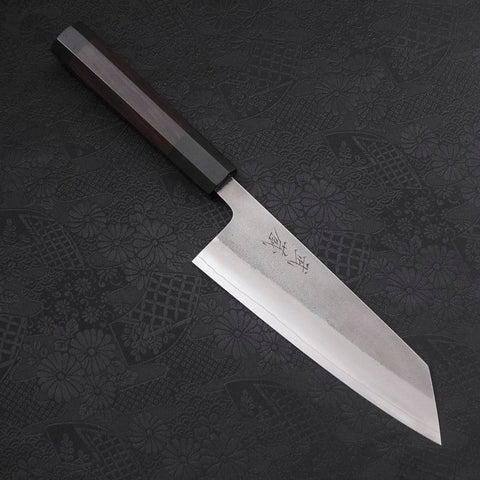 Bunka SKD11 Nashiji Buffalo Ebony Handle 165mm (6.5”)-[Musashi]-[Japanese-Kitchen-Knives]