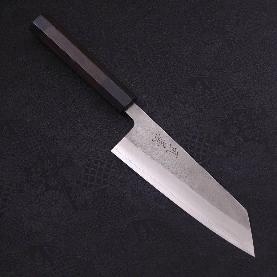 Bunka SKD11 Nashiji Buffalo Ebony Handle 165mm-SKD11-Nashiji-Japanese Handle-[Musashi]-[Japanese-Kitchen-Knives]