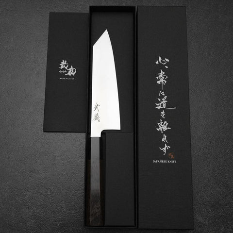 Bunka SLD Mirror Buffalo Walnut Handle 170mm (6.7”)-[Musashi]-[Japanese-Kitchen-Knives]