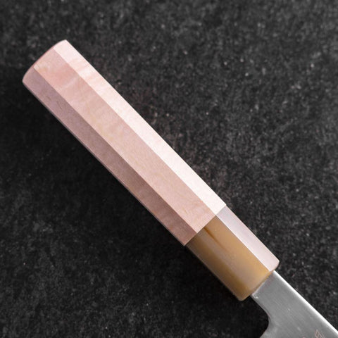 Bunka SLD Mirror Light Pink Buffalo Handle 170mm (6.7”)-[Musashi]-[Japanese-Kitchen-Knives]