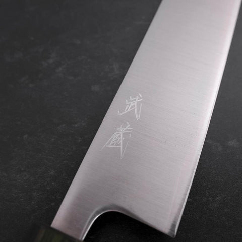 Bunka SLD Polished Green Urushi Handle 170mm (6.7”)-[Musashi]-[Japanese-Kitchen-Knives]
