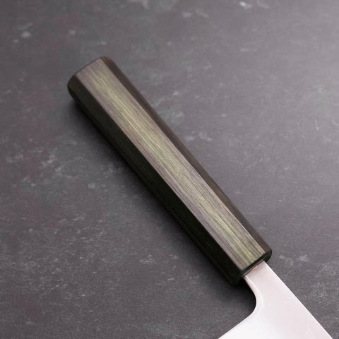 Bunka SLD Polished Green Urushi Handle 170mm (6.7”)-[Musashi]-[Japanese-Kitchen-Knives]