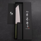 Bunka SLD Polished Green Urushi Handle 170mm (6.7”)-[Musashi]-[Japanese-Kitchen-Knives]