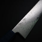 Bunka SLD Wave Nickel Damascus Blue Urushi Handle 170mm-[Musashi]-[Japanese-Kitchen-Knives]