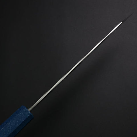 Bunka SLD Wave Nickel Damascus Blue Urushi Handle 170mm-[Musashi]-[Japanese-Kitchen-Knives]