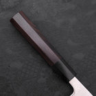 Bunka SLD Wave Nickel Damascus Buffalo Ebony Handle 170mm (6.7”)-[Musashi]-[Japanese-Kitchen-Knives]