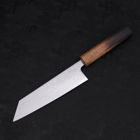 Bunka SLD Wave Nickel Damascus Yaki Urushi Handle 170mm (6.7”)-[Musashi]-[Japanese-Kitchen-Knives]