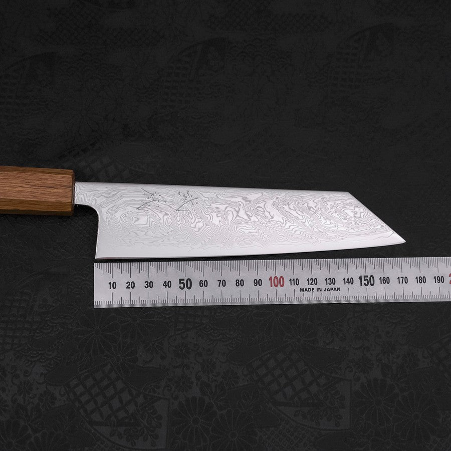 Bunka SLD Wave Nickel Damascus Yaki Urushi Handle 170mm (6.7