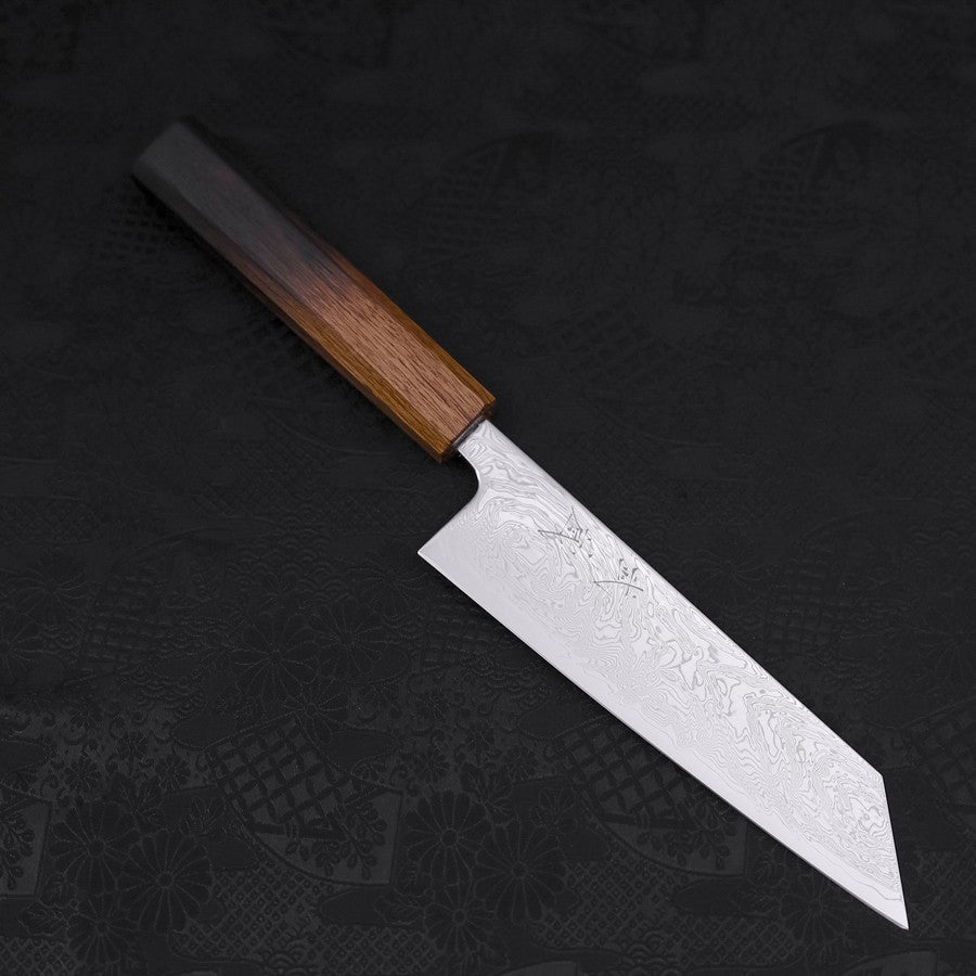 Bunka SLD Wave Nickel Damascus Yaki Urushi Handle 170mm (6.7