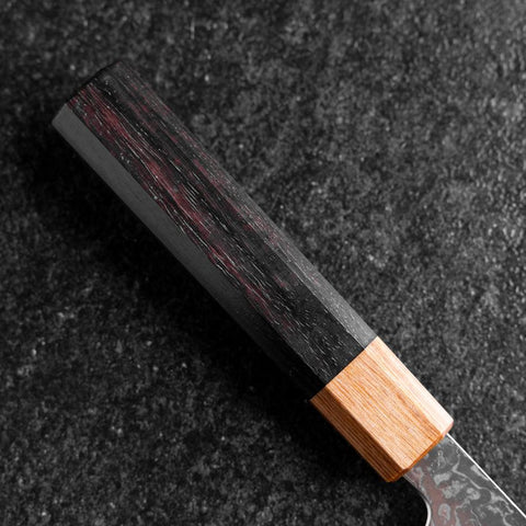 Bunka SPG-Strix Damascus Shitan Handle 165mm (6.5”)-[Musashi]-[Japanese-Kitchen-Knives]
