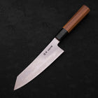 Bunka Silver Steel #3 Damascus Buffalo Teak Handle 180mm (7”)-[Musashi]-[Japanese-Kitchen-Knives]