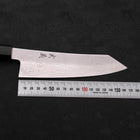 Bunka Silver Steel #3 Damascus Buffalo Teak Handle 180mm (7”)-[Musashi]-[Japanese-Kitchen-Knives]