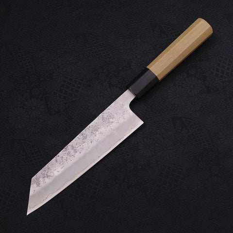 Bunka Silver Steel #3 Nashiji Buffalo Magnolia Handle 170mm-[Musashi]-[Japanese-Kitchen-Knives]