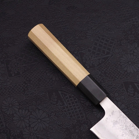 Bunka Silver Steel #3 Nashiji Buffalo Magnolia Handle 170mm-[Musashi]-[Japanese-Kitchen-Knives]