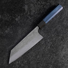 Bunka Silver Steel #3 Nashiji Damascus Blue Urushi Handle 175mm (6.8”)-[Musashi]-[Japanese-Kitchen-Knives]