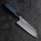 Bunka Silver Steel #3 Nashiji Damascus Blue Urushi Handle 175mm (6.8”)-[Musashi]-[Japanese-Kitchen-Knives]