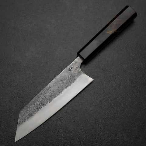 Bunka Silver Steel #3 Nashiji Fire Urushi Handle 170mm (6.7”)-[Musashi]-[Japanese-Kitchen-Knives]