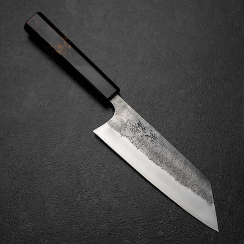 Bunka Silver Steel #3 Nashiji Fire Urushi Handle 170mm (6.7”)-[Musashi]-[Japanese-Kitchen-Knives]