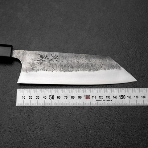 Bunka Silver Steel #3 Nashiji Fire Urushi Handle 170mm-[Musashi]-[Japanese-Kitchen-Knives]