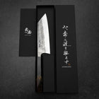 Bunka Silver Steel #3 Nashiji Fire Urushi Handle 170mm-[Musashi]-[Japanese-Kitchen-Knives]