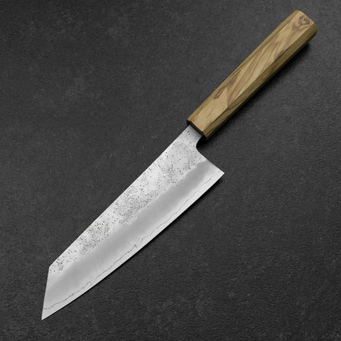 Bunka Silver Steel #3 Nashiji Olive Handle 175mm-[Musashi]-[Japanese-Kitchen-Knives]