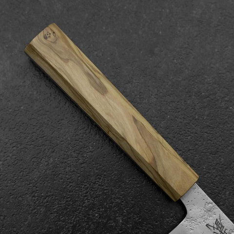 Bunka Silver Steel #3 Nashiji Olive Handle 175mm-[Musashi]-[Japanese-Kitchen-Knives]