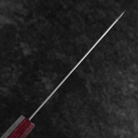 Bunka Silver Steel #3 Nashiji Purple Urushi Handle 170mm (6.7”)-[Musashi]-[Japanese-Kitchen-Knives]