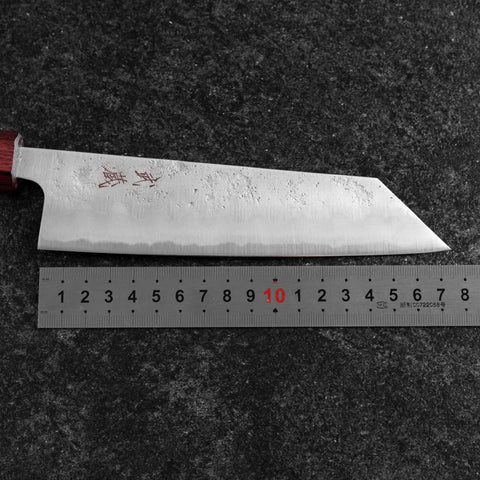 Bunka Silver Steel #3 Nashiji Purple Urushi Handle 170mm (6.7”)-[Musashi]-[Japanese-Kitchen-Knives]