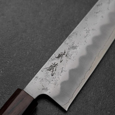 Bunka Silver Steel #3 Nashiji Shitan&Walnut Handle 170mm-[Musashi]-[Japanese-Kitchen-Knives]