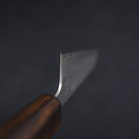 Bunka Silver Steel #3 Nashiji Sumi Urushi Handle 170mm (6.7”)-[Musashi]-[Japanese-Kitchen-Knives]