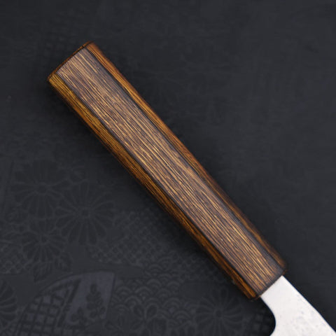 Bunka Silver Steel #3 Nashiji Sumi Urushi Handle 170mm (6.7”)-[Musashi]-[Japanese-Kitchen-Knives]