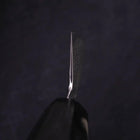 Bunka Silver Steel #3 Nickel Damascus Buffalo Ebony Handle 170mm (6.7”)-[Musashi]-[Japanese-Kitchen-Knives]