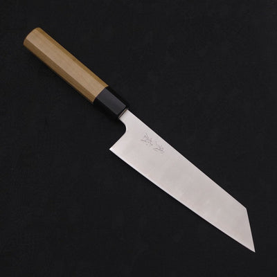 Bunka Silver Steel #3 Polished Buffalo Magnolia Handle 170mm-Silver Steel #3-Polished-Japanese Handle-[Musashi]-[Japanese-Kitchen-Knives]