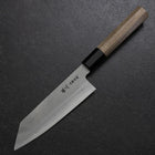 Bunka Silver Steel #3 Polished Buffalo Walnut Handle 155mm-[Musashi]-[Japanese-Kitchen-Knives]