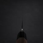 Bunka Silver Steel #3 Polished Buffalo Walnut Handle 155mm-[Musashi]-[Japanese-Kitchen-Knives]